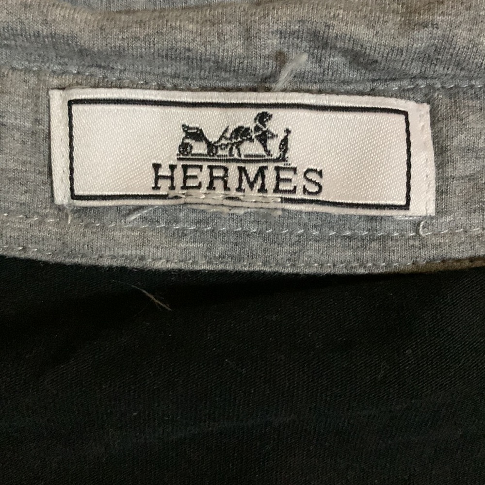 Hermes Paris 100% Premium Super Soft Silky Cotton Polo Shirt - Medium-Large - Picture 4 of 5